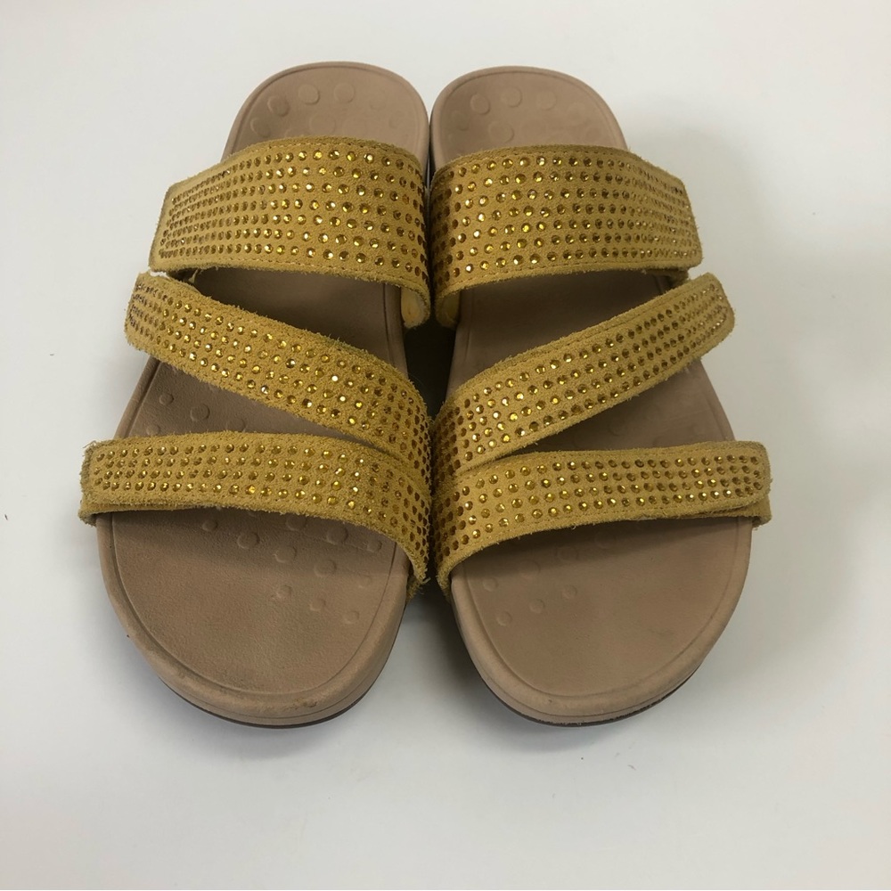 Vionic Pacific Alexis buttercup yellow sandals. - Picture 4 of 8